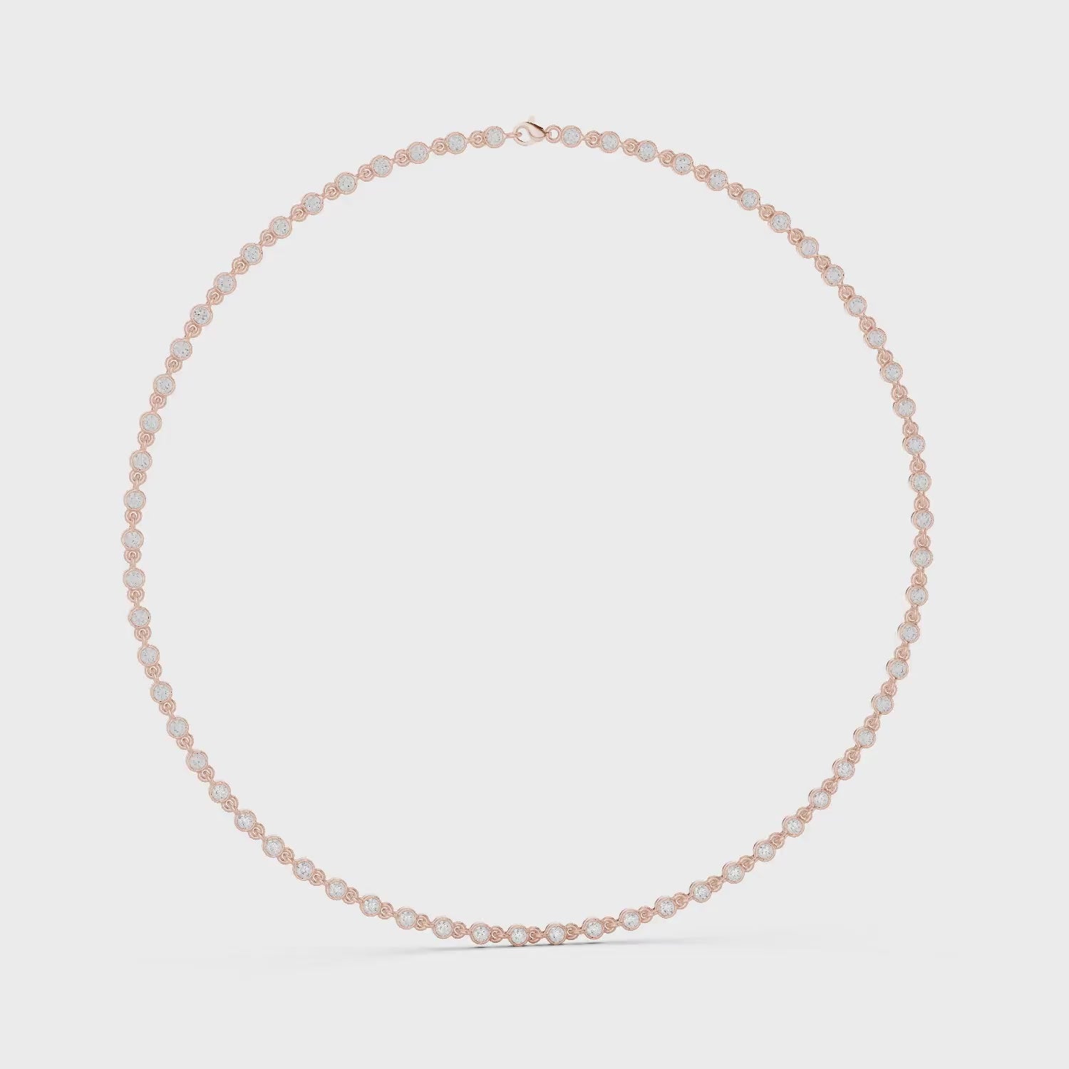 Whisper Bezel Tennis Necklace