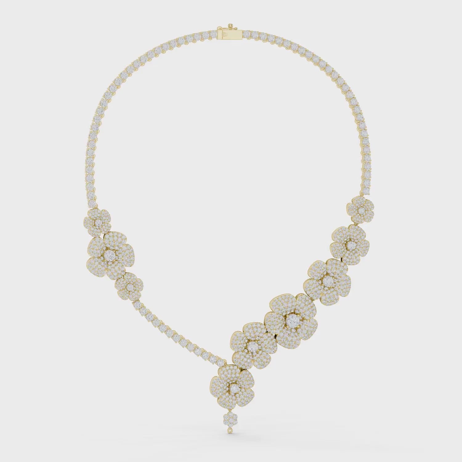 Hydrangea Bloom Statement Necklace