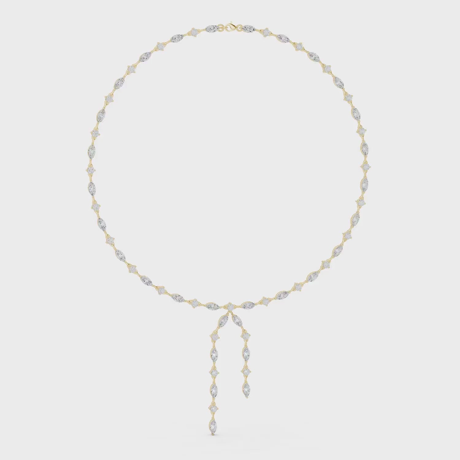 Marquise Cascade Drop Necklace