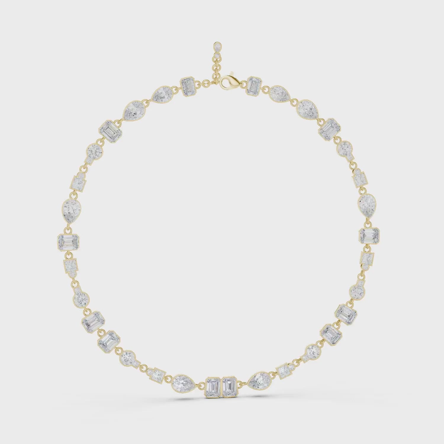 Heritage Mixed-Cut Bezel Necklace