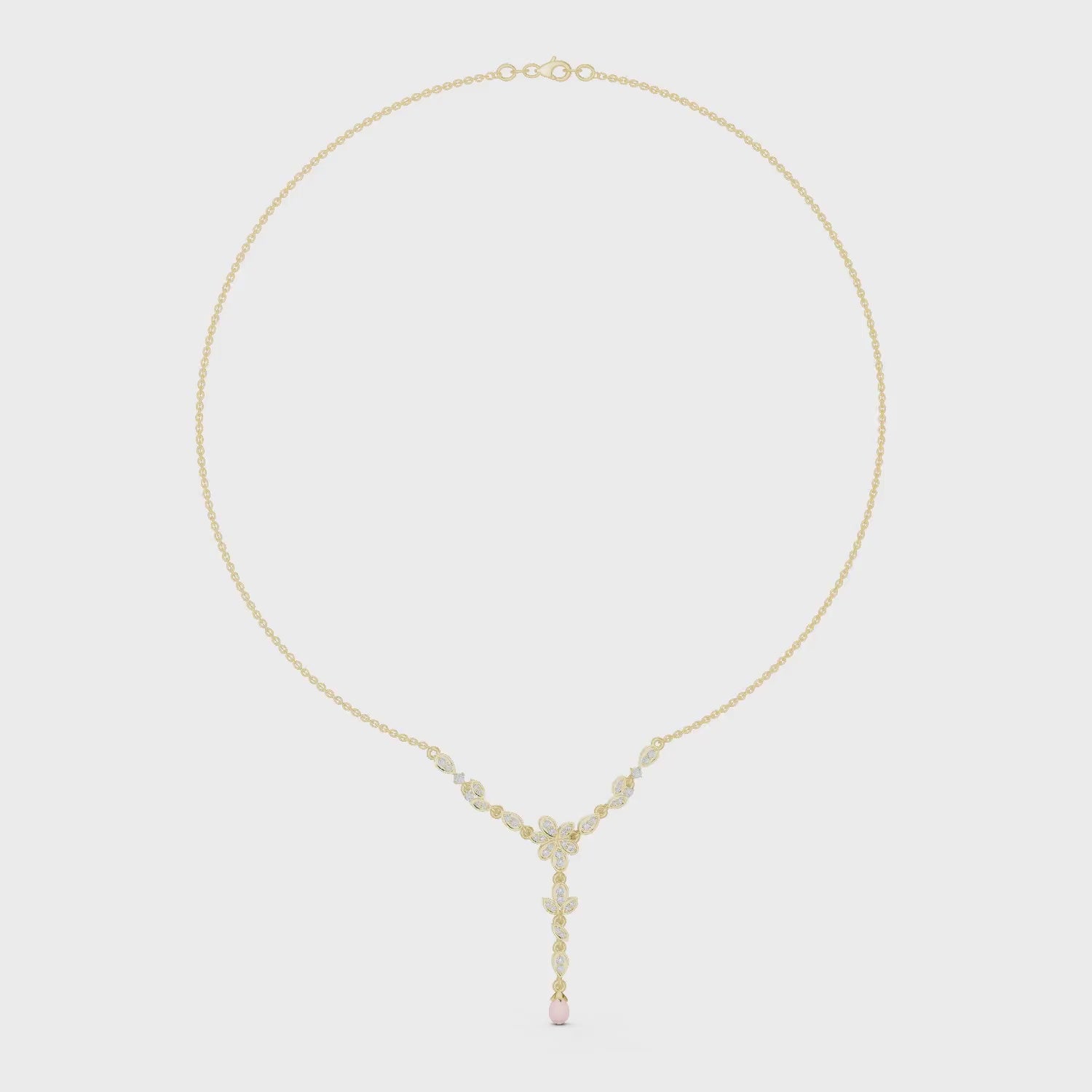 Petal Vine Y-Drop Necklace