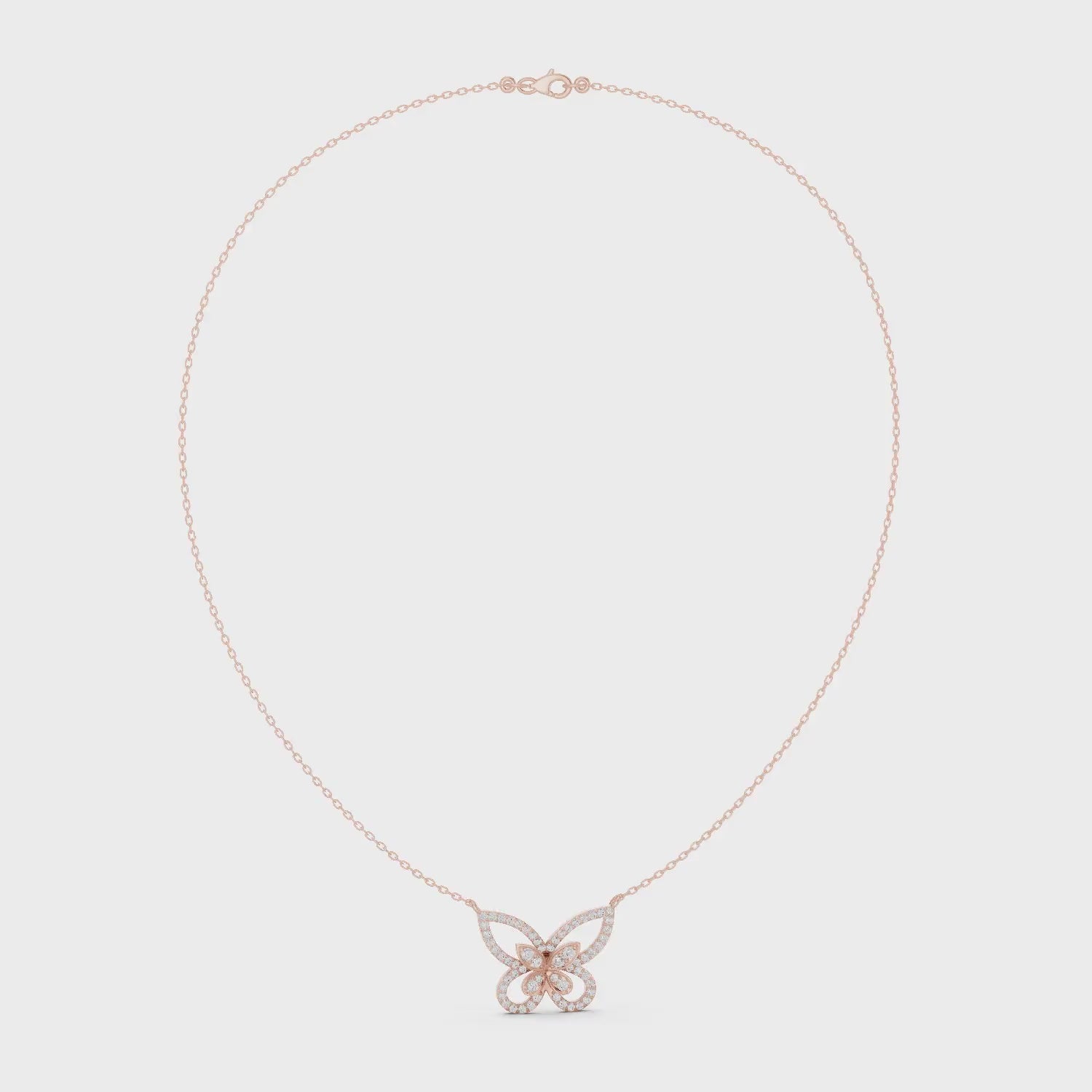 Papillon Pavé Butterfly Necklace