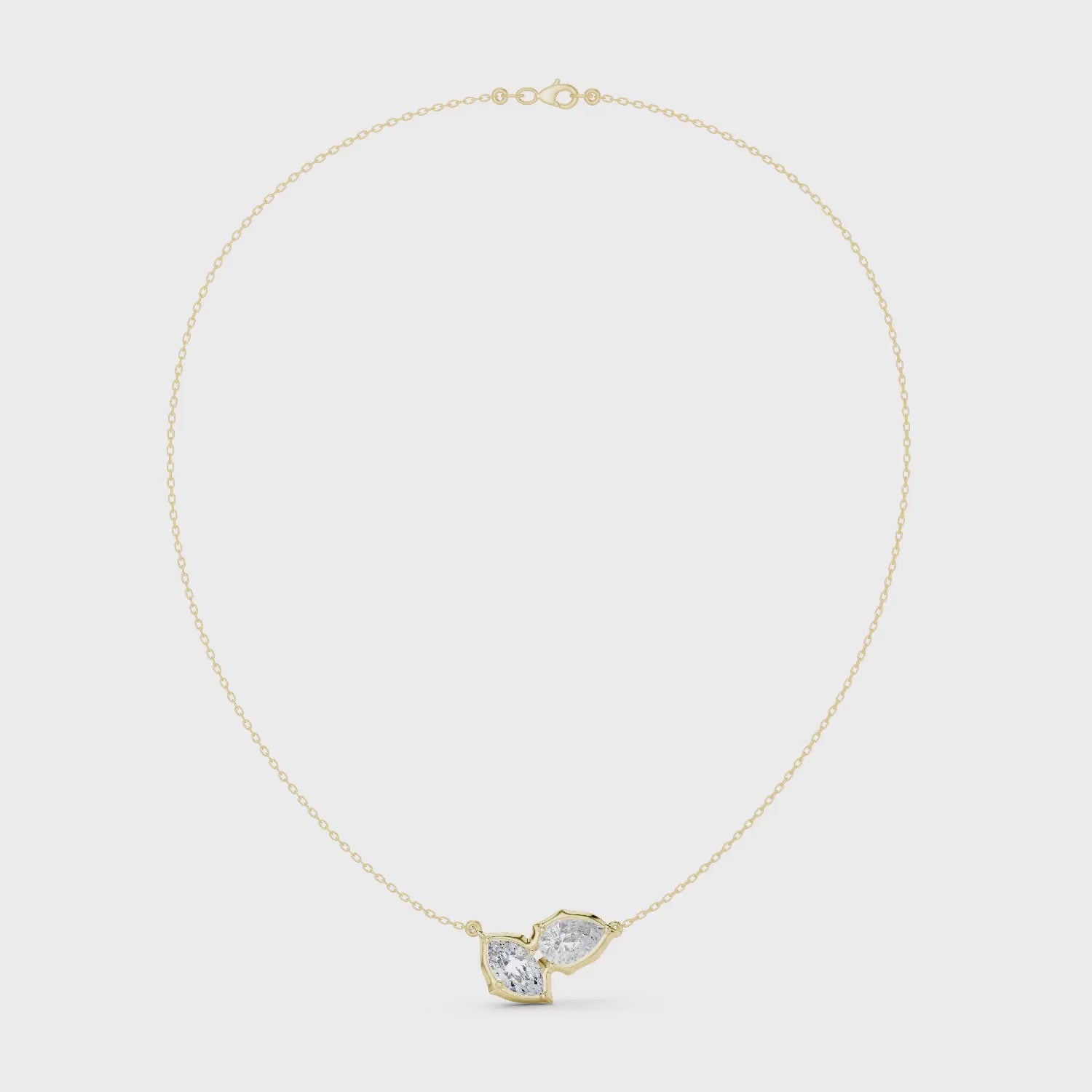 Pear & Marquise Leaf Pendant