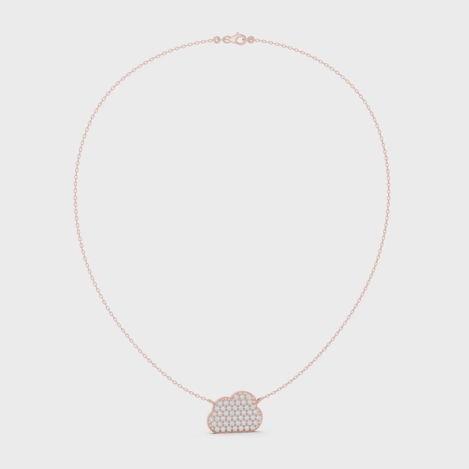Cloud Pavé Pendant Necklace