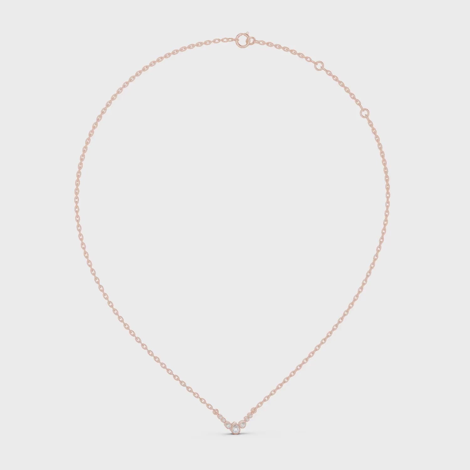 Graduated Bezel Curve Pendant